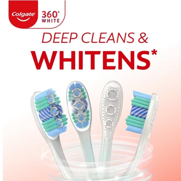 Bundle of 5-Colgate 360 Optic White Whitening Manual Toothbrush - Soft - Picture 5 of 17